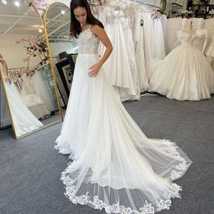 New wedding dress, A line small never worn